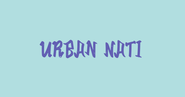Urban Nation font thumbnail